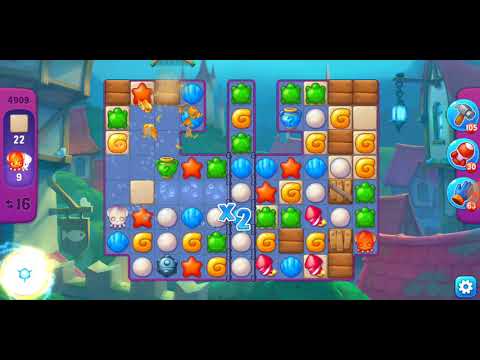 Fishdom. 4909 super hard level no boosters and diamonds