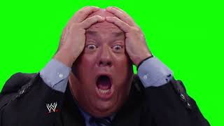 Paul Heyman reacts to the end of the streak green screen