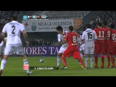 Gol Goñi. Estudiantes 1 - Independiente 0. Fecha 2. Torneo Primera División 2014. FPT