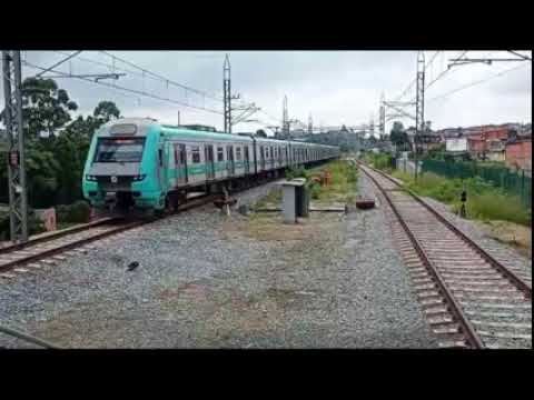 ESTAÇÃO VARGINHA - RAMAL DE JURUBATUBA (LINHA 9 ESMERALDA) PROVISÓRIA (2001) E ATUAL (JANEIRO 2025)