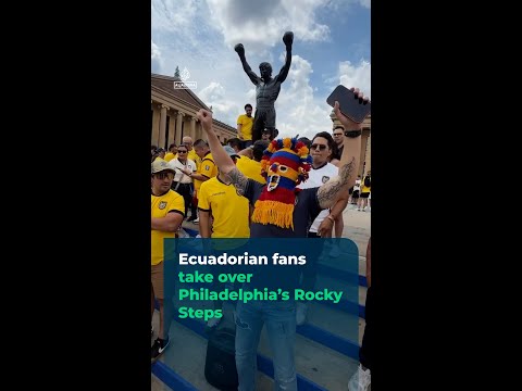 Ecuadorian World Cup fans takeover Philly’s Rocky Steps