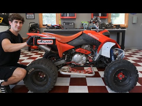 I Installed a Stage 2 HOTCAMS On My 416cc Big Bore Honda 400ex (HUGE POWER)