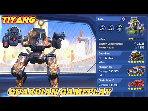 Guardian With Minigun 16 and Chaingun 10 Gameplay | Mech Arena