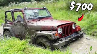 Testing the CHEAPEST Jeep TJ in the MUD
