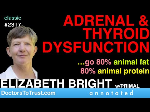 ELIZABETH BRIGHT | ADRENAL & THYROID DYSFUNCTION  …go 80% animal fat; 20% animal protein