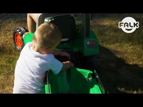 Traktors ar pedāļiem ar piekabi FALK Red Supercharger Traktors ar pedāļiem ar piekabi FALK Red Supercharger