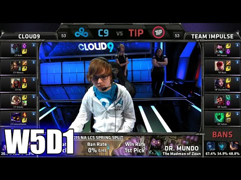 [FULL] Cloud 9 vs Team Impulse | S5 NA LCS Spring 2015 Week 5 Day 1 | C9 vs TIP W5D1G3