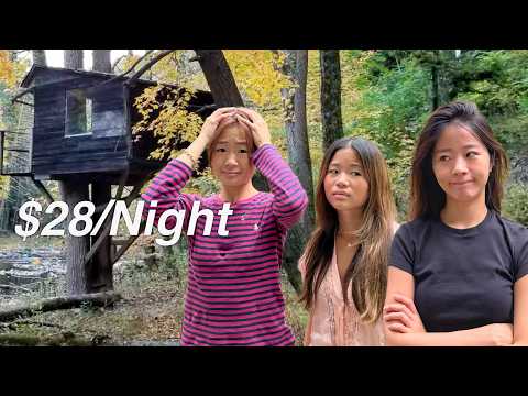 OVERNIGHT IN THE CHEAPEST TREEHOUSE!!