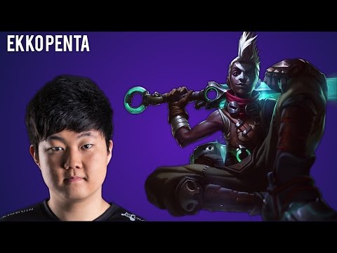 Huni Ekko Penta Kill - Week 9 Day 2 S6 NA LCS Spring 2016