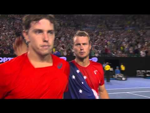 James Duckworth v Lleyton Hewitt match point (1R) | Australian Open 2016
