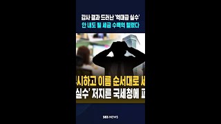 감사 결과 드러난 '역대급 실수'..안 내도 될 세금 수백억 털렸다  #shorts