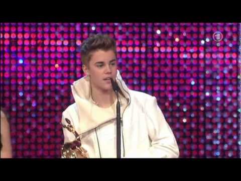 Justin Bieber receives the Award Bambi 2011
