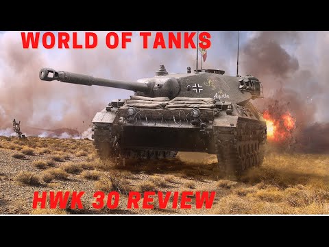 World of Tanks, HWK 30 Premium German Light tank Tier 8 review.