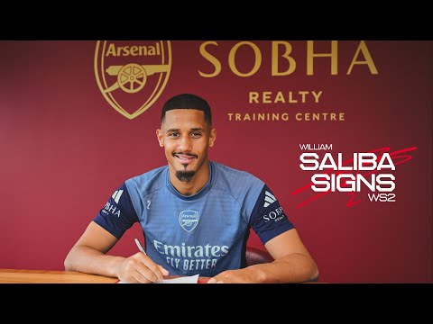 WILLIAM SALIBA SIGNS NEW ARSENAL CONTRACT ❤️