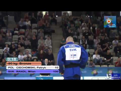 Judo 2014 European Open Men Prague: Cgiecgomski (POL) - Randl (SVK) [-90kg] bronze