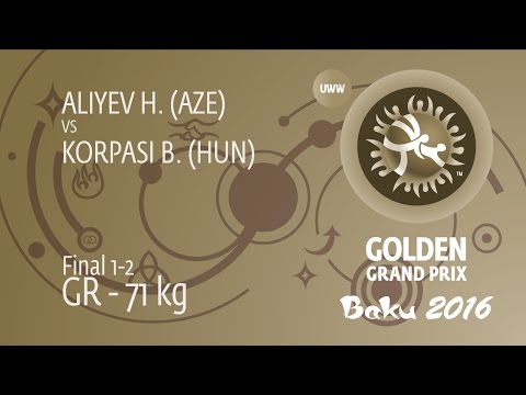 GOLD GR - 71 kg: H. ALIYEV (AZE) df. B. KORPASI (HUN), 1-1
