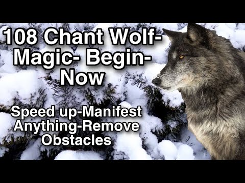 😱Manifest Anything- Remove Obstacles-Attract Magic- Wolf Magic Begin Now Chant 108 Very Powerful