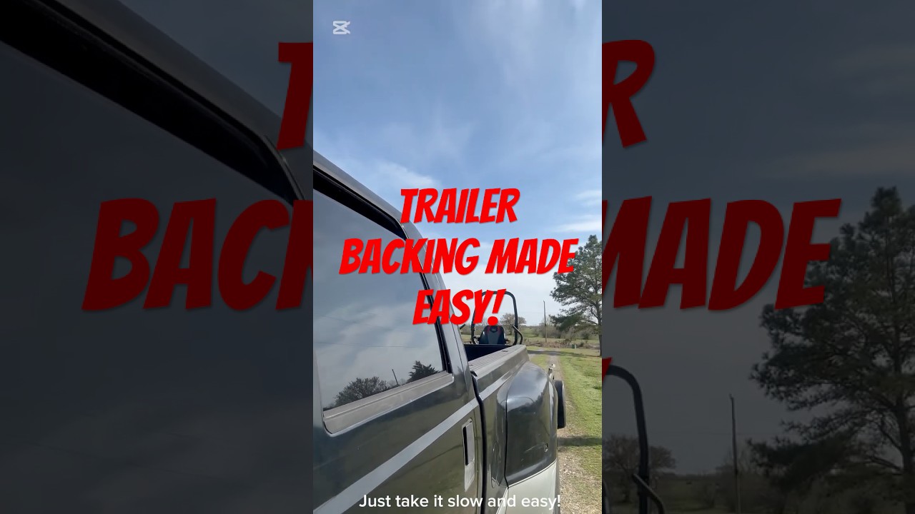 Trailer BACKING made Easier!  #lawncare #lawnmaintenance #lawncareservice #diy #automobile  #truck