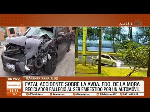 Fatal accidente sobre la la avenida Fernando de la Mora