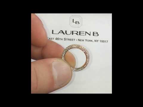 Fancy Tri-Colored 2-row Pave Wedding Band