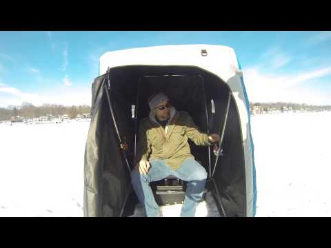 Pop Up Rod Holder for portable ice shelters!