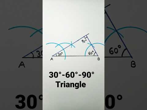 Triangle Construction | Construction of triangles | 30° - 60° - 90° Triangle