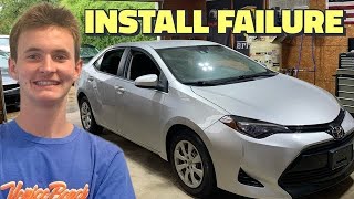 Rebuilding our Wrecked Salvage Toyota Corolla