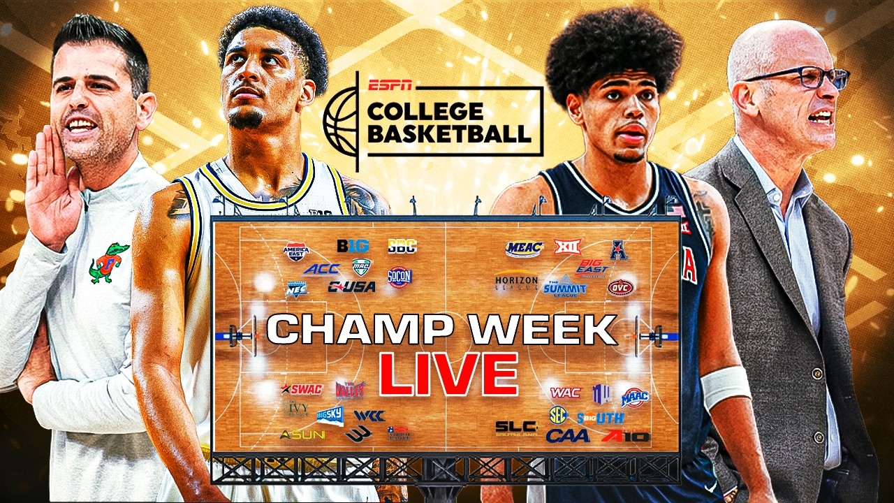 🚨 Champ Week Chaos! Tickets Punched, Bubble Bursting, Bracket Debates | Champ Week Live
