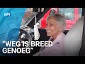 Nadia rijdt in haar Canta recht op gewapende overvaller af
