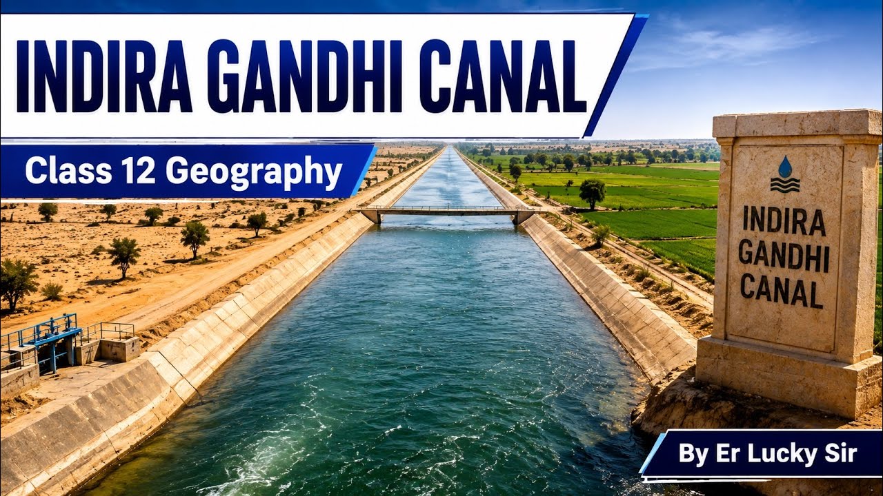 Indira Gandhi Canal Command Area : Case Study on Sustainable Development  - Class 12 Geography