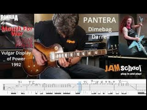 Pantera Mouth for War Dimebag Darrell Guitar Solo (With TAB)