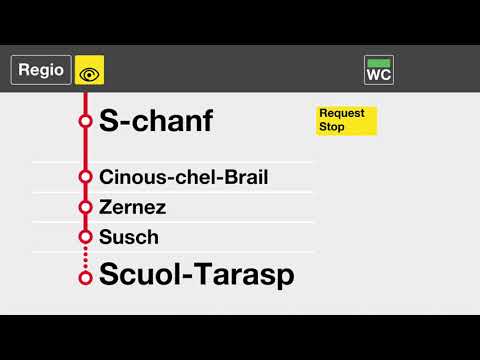 RhB Ansagen - R - Pontresina – Samedan – Zernez – Sagliains – Scuol-Tarasp