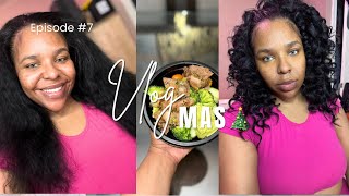 Vlogmas 2025 episode 7 | Becoming HER ✨Series | Doing My Own Hair Is My Therapy | Self Care 