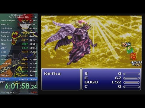 FF6 any% glitchless in 6:02:09