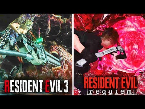 REISDENT EVIL 9 REQUIEM  vs. RE3 REMAKE -  Nemesis Final Boss Fight Comparison (4K)