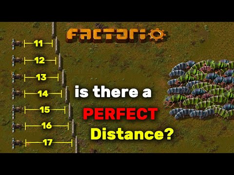 Factorio: What is the Perfect Perimeter Wall Distance?