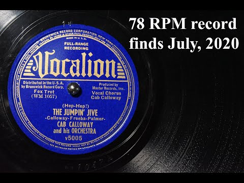 78 RPM record finds July, 2020