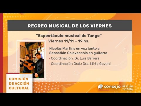 Acción cultural - Espectáculo musical de tango