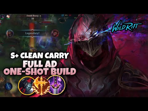 WILD Rift Zed : FULL AD ONE-SHOT BUILD | Wild Rift Zed Build and Runes | #Zed #wildrift