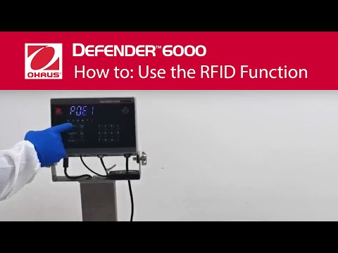 Jak użyć kart i czytnika RFID w wadze OHAUS Defender 6000 (konfiguracja)