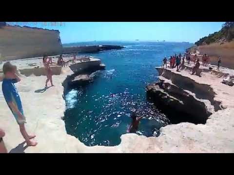 Around Malta - Jumping in St Peter's Pool