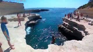 Around Malta - Jumping in St Peter's Pool