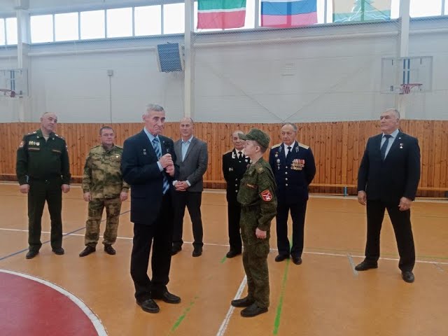 Россия Геройлары Саба районы кадетлары белән очрашты
