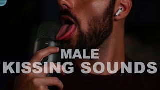 Asmr male kissing sounds mouth sounds beard asmr