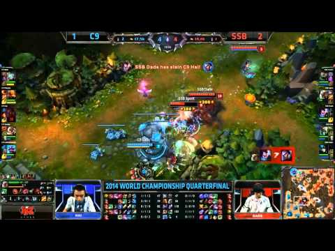 SSB Towerdive & Balls Counter - SSB vs C9 Game 4 (S4 Worlds)