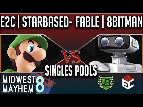 Midwest Mayhem 8 SINGLES POOLS - E2C | StarbasedFruit (Luigi) vs Fable | 8bitman (ROB)