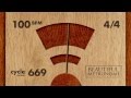 100 BPM 4/4 Wood Metronome HD