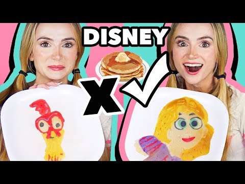 DISNEY PRINCESS Pancake Art Challenge!