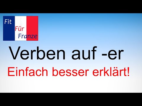 Verben auf -er | #französischlernen