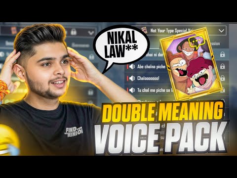 Most DOUBLE MEANING 🤣 MEME Voice Pack in BGMI | 50,000 UC CRATE OPENING | Not Your Type Voice Pack